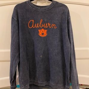 RIBBED AUBURN SWEATSHIRT